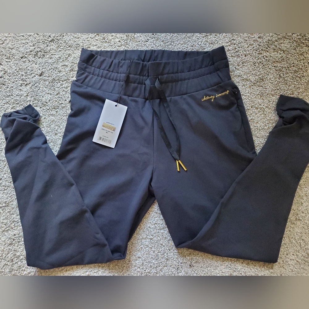 Gymshark Whitney V2 Black Fitted Joggers size Small New With Tags
